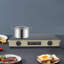 Plaque de cuisson électrique à double brûleur, surface de cuisson électrique avec commande à bouton, surface de cuisson électrique avec verrou et minuterie pour enfants-120705894