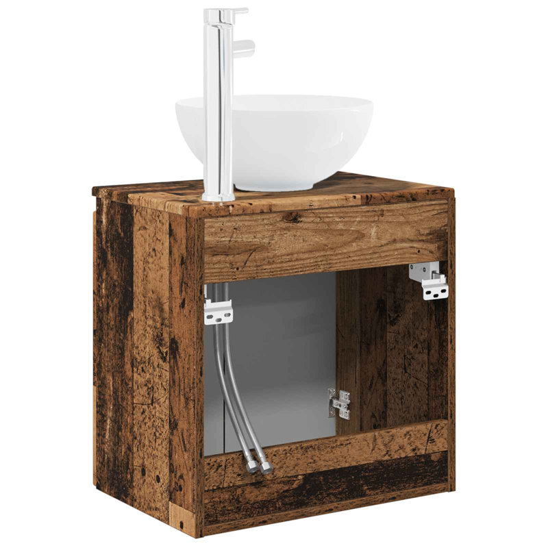 495 mm Bathroom Vanity, Old Wood