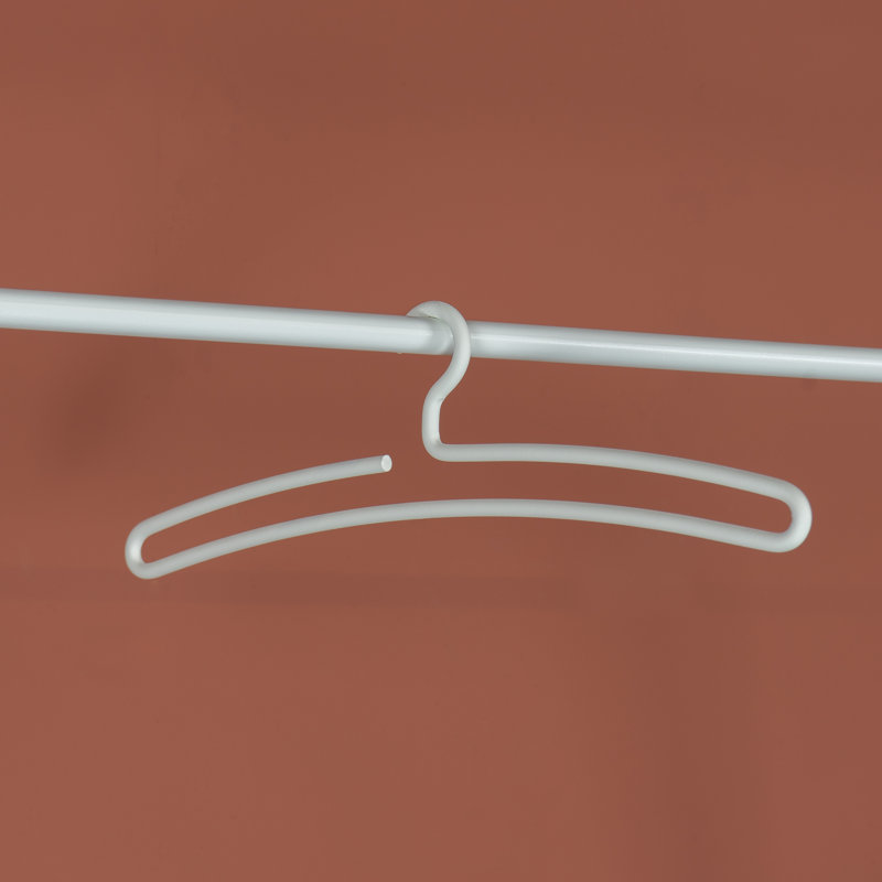 Howerton Metal Standard Hanger for Suit/Coat, White
