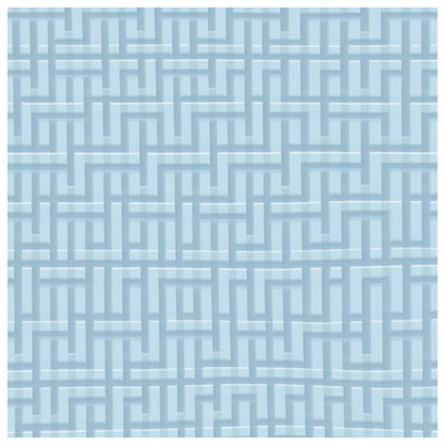 Blue Maze Pattern Comforter