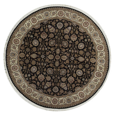Jahan One-of-a-Kind Round 6' X 6' Hand Knotted Area Rug