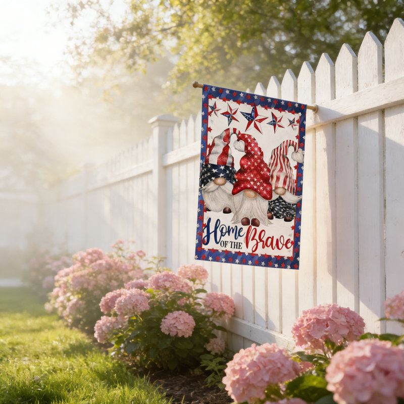 Charmant petit drapeau de jardin à double face, décor de jardin extérieur de 11 x 17 pouces, drapeau des Fêtes polyvalent pour la Saint-Valentin, Pâques, 4 juillet, jour du Souvenir, fête de l'Indépendance et présentation saisonnière de tous les jours