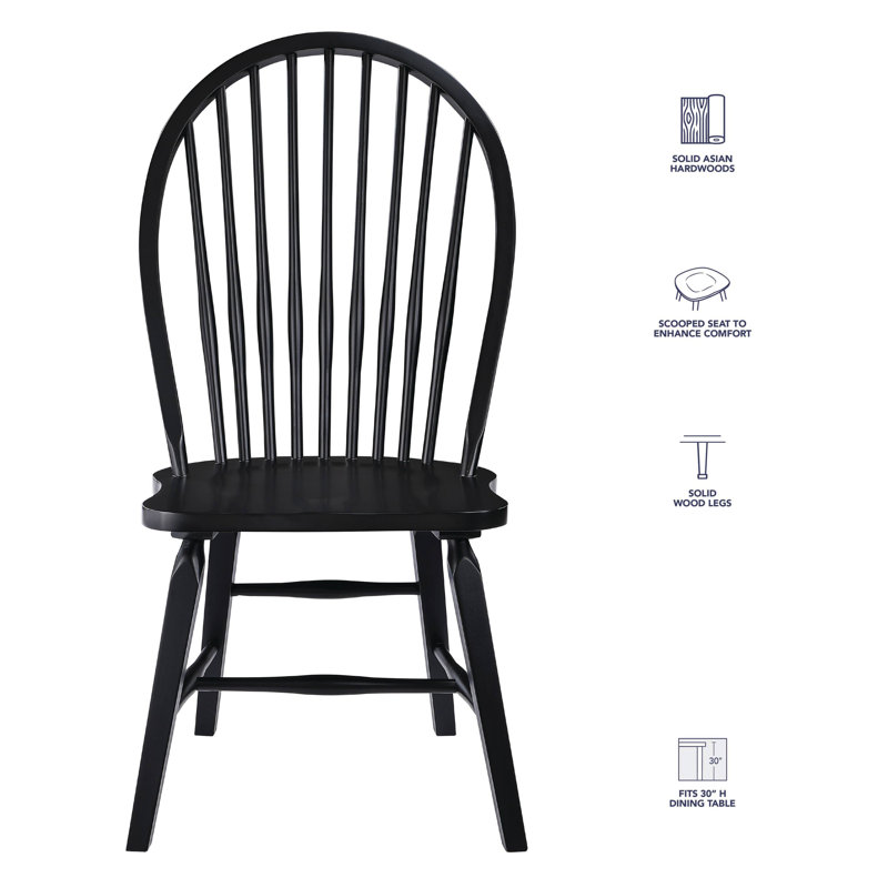 Sommerset Solid Wood Windsor Dining Chair