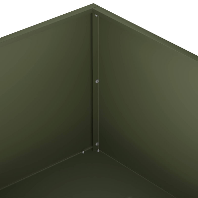 Planter, 20cm H x 40cm W x 40cm D, Olive Green, 2