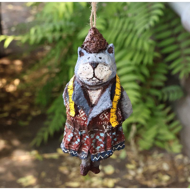 Ornement en papier mâché Novica