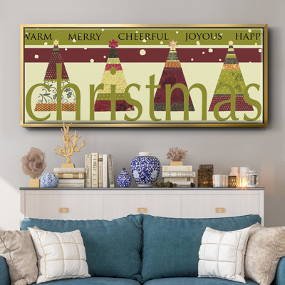 Happy Merry Joyous- Framed Canvas