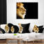 Coussin lombaire de lion large africain