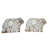  Wooden Candle Stand Handmade Rustic Block Holder with Deep Natural Stain Finish-(Pack Of 2)-1616499103