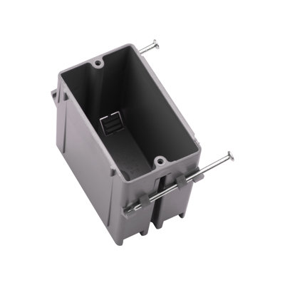 100 PK 1-Gang Nail-On Outlet Box 18CI ,ETL&UL Listed , Plastic outlet Box For Home Improvement.