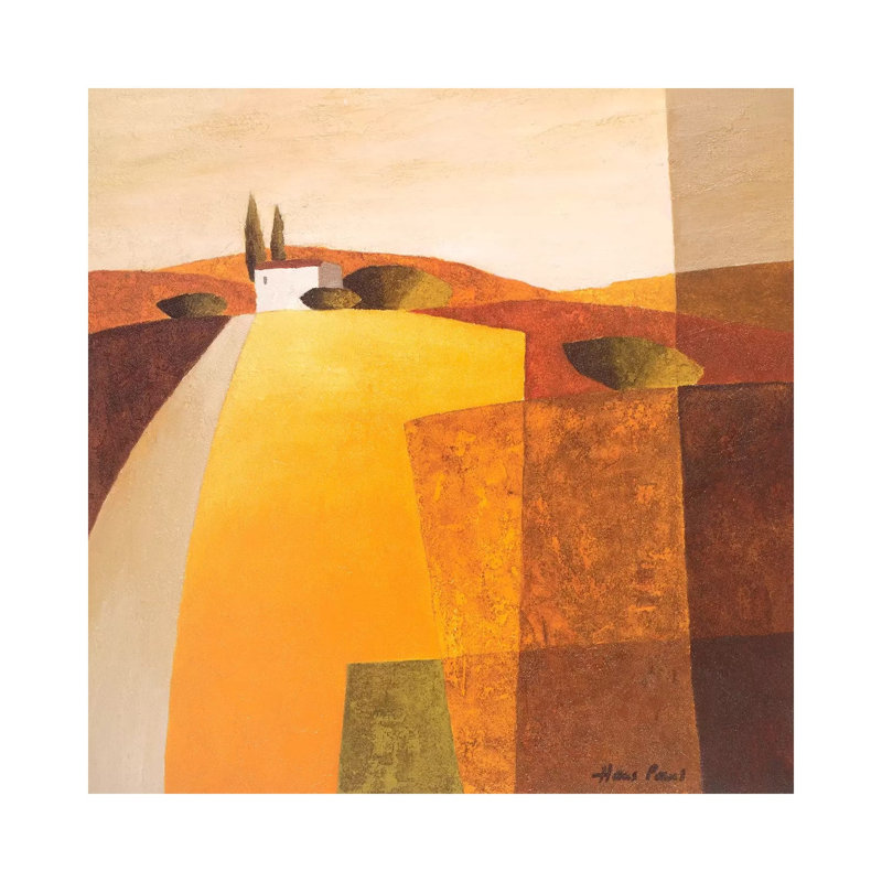 Country Road III by Hans Paus - Wrapped Canvas Painting, 30.48 cm H x 30.48 cm W