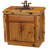 Fireside Lodge Cedar Log Vanity - 5-foot - Slab Style Top - Natural - Liquid Glass - Sink Center-1333726294-1333726292