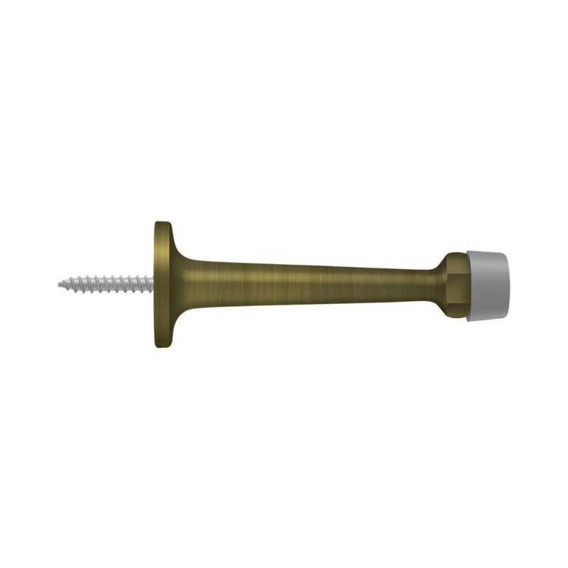 Kick Stop, Polished Brass, 1.125" H x 4.25" W x 1.125" D