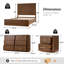 Ensemble de chambre à coucher en bois massif cannelé 4 pièces Graciana-1631992698-1631992676