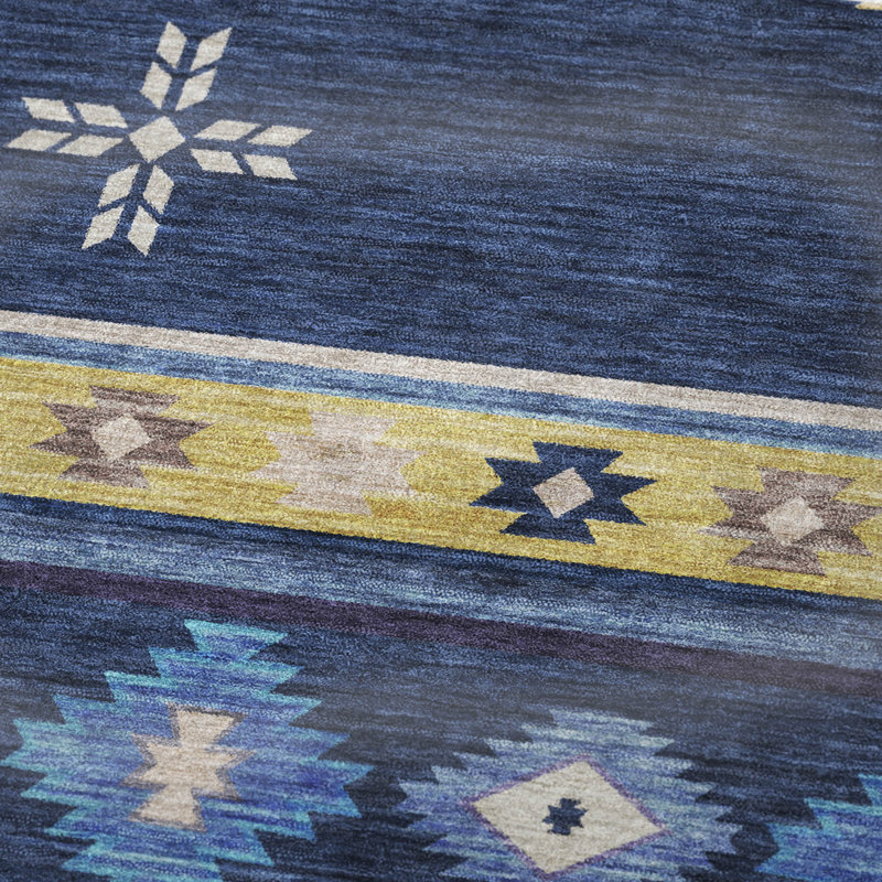 Jeté Sherpa Aztec Addison, Bleu
