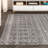 Bouton Moroccan Beni Souk Gray/Cream Rug-1729285890