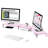 Dual Monitor Stand Riser, 3 Shelf Acrylic Monitor Stand With Adjustable Length And Angle, Computer Monitor Riser