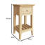 Claiborne Ash 1 Drawer Slim Bedside Table Nightstand Cabinet