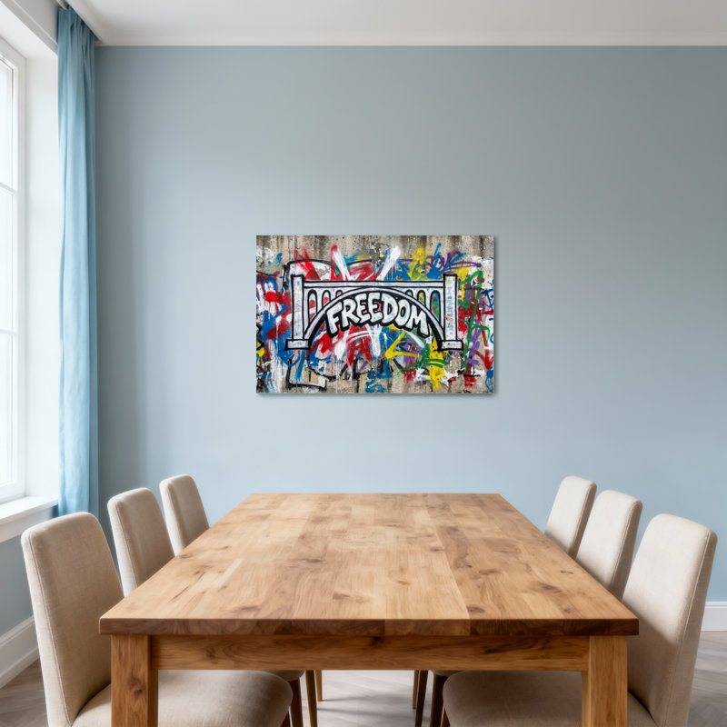 Impression sur toile Fashion Freedom Graffiti, H 16 po x l 24 po