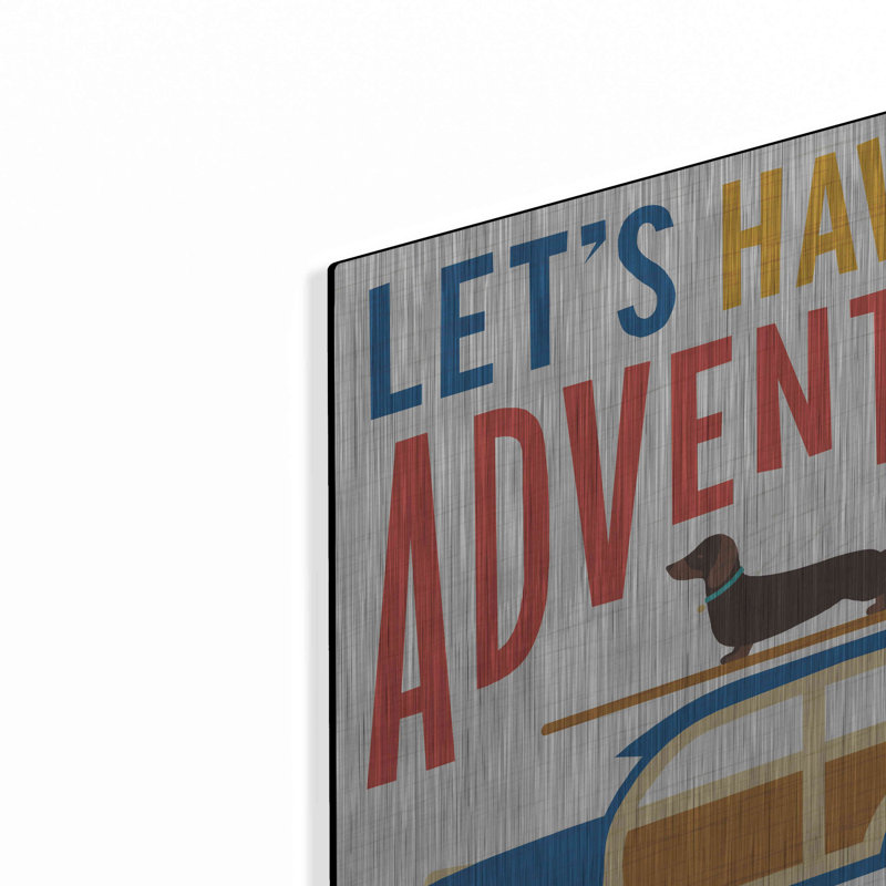Lark Manor ™ «Beach Bums Woodie» par Michael Mullan, art mural en métal, H 12 po x l 12 po
