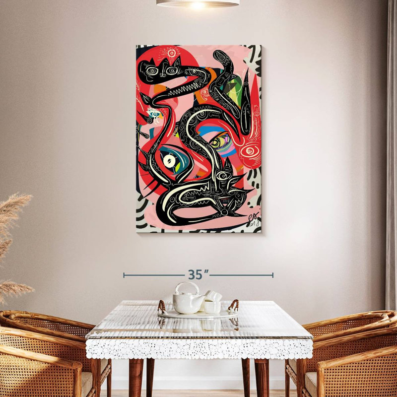 Kelan Graffiti mystique serpent, H 45 po x l 30 po