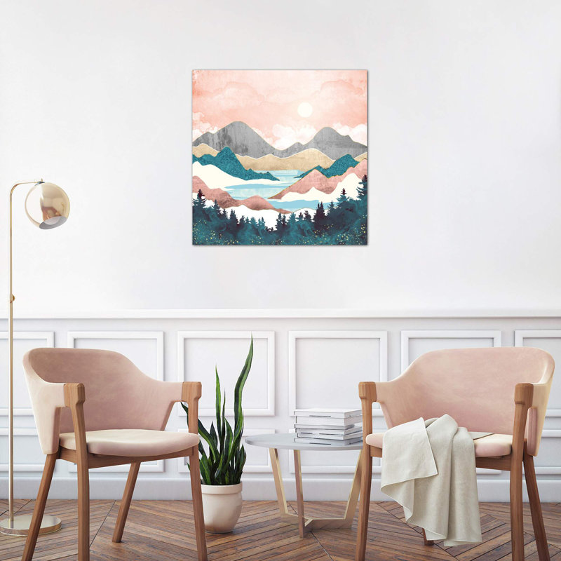 Lake Sunrise - Wrapped Canvas Print, 93.98 cm H x 93.98 cm W x 3.175 cm D