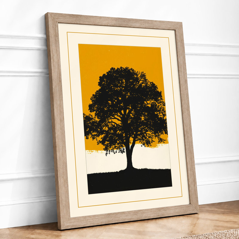 Solitary Tree Botanical - Print, Oak, A4 - 29.7 x 21.0 cm