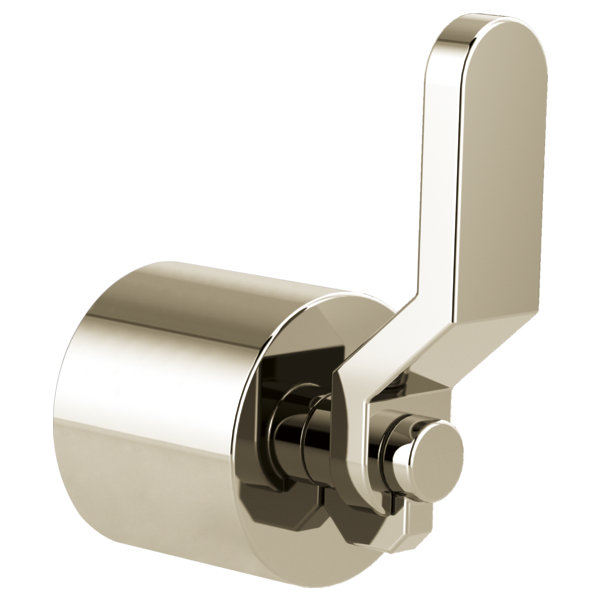 Litze® 3-Function Diverter Trim, Polished Nickel, Industrial Lever