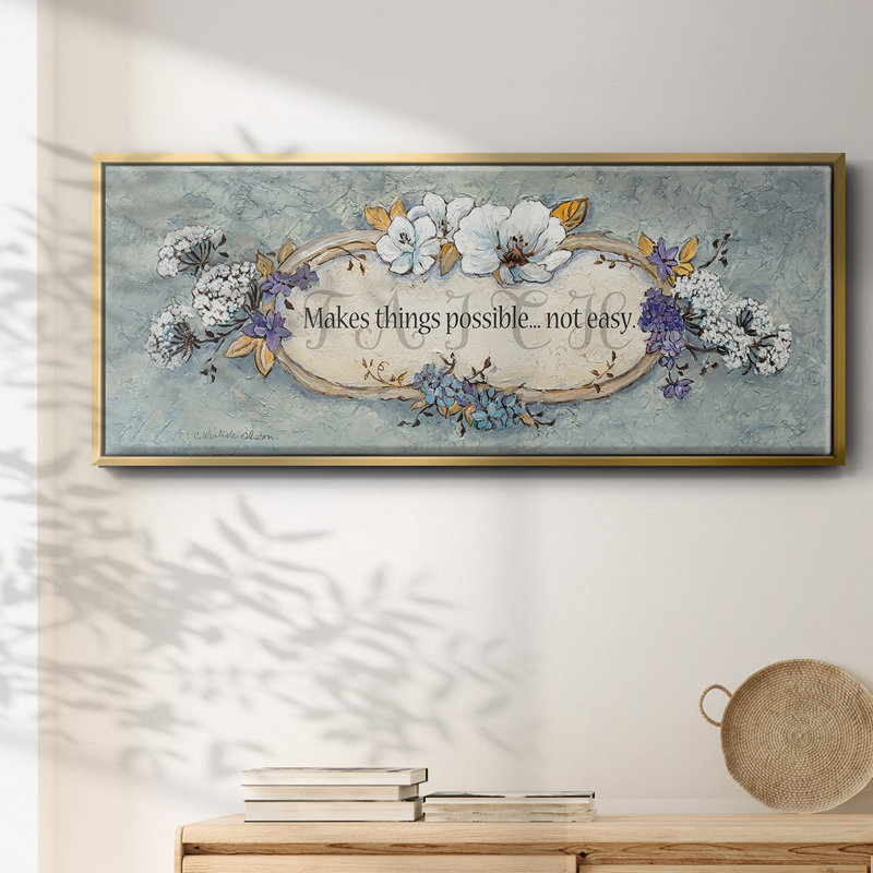 Faith- Framed Canvas, 24" H x 60" W