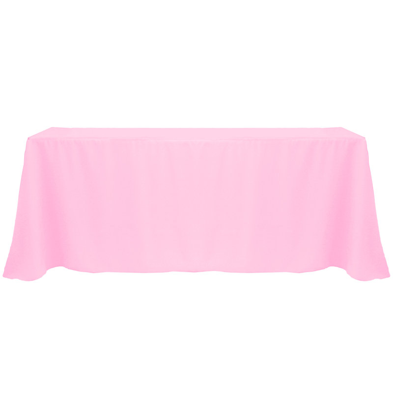 Nappe de couleur unie, 156 po x 90 po, 5, Rose