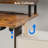 Adjustable Height L-Shaped Steel Standing Desk with Built-In Electrical Outlet-1498108879