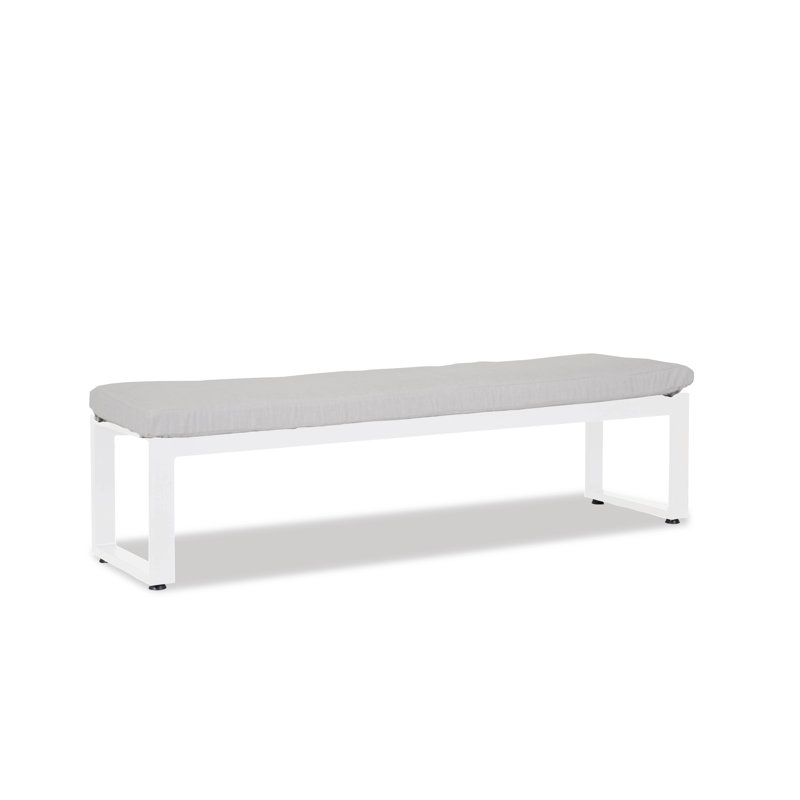 Banc de pique-nique en aluminium Camela, Argent coulé Sunbrella®
