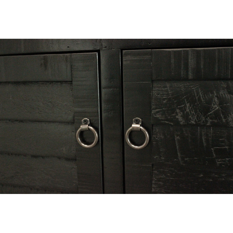 Macias Media Console, Antique Black