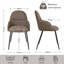 Antin Upholstered Armchair with Metal Legs for Kitchen Dining Room Living Room-1101955968
