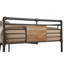 Grand lit double superposé Brantley Sandy noir et bronze foncé brossé à la main-2053147205