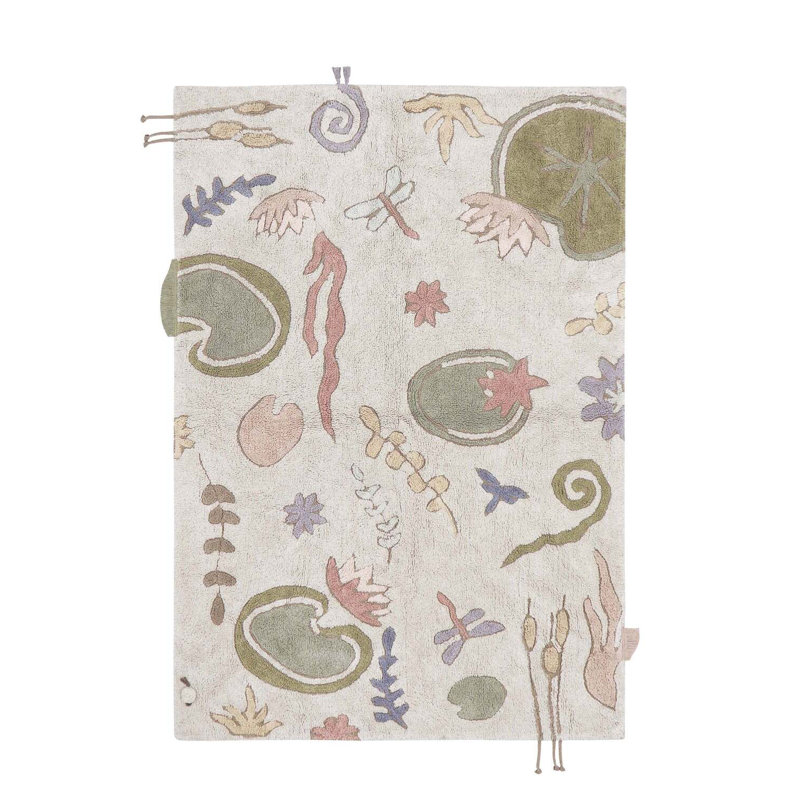 Tapis de jeu lavable Botanic Fantasy, Rectangle 6 pi 7 po x 9 pi 10 po