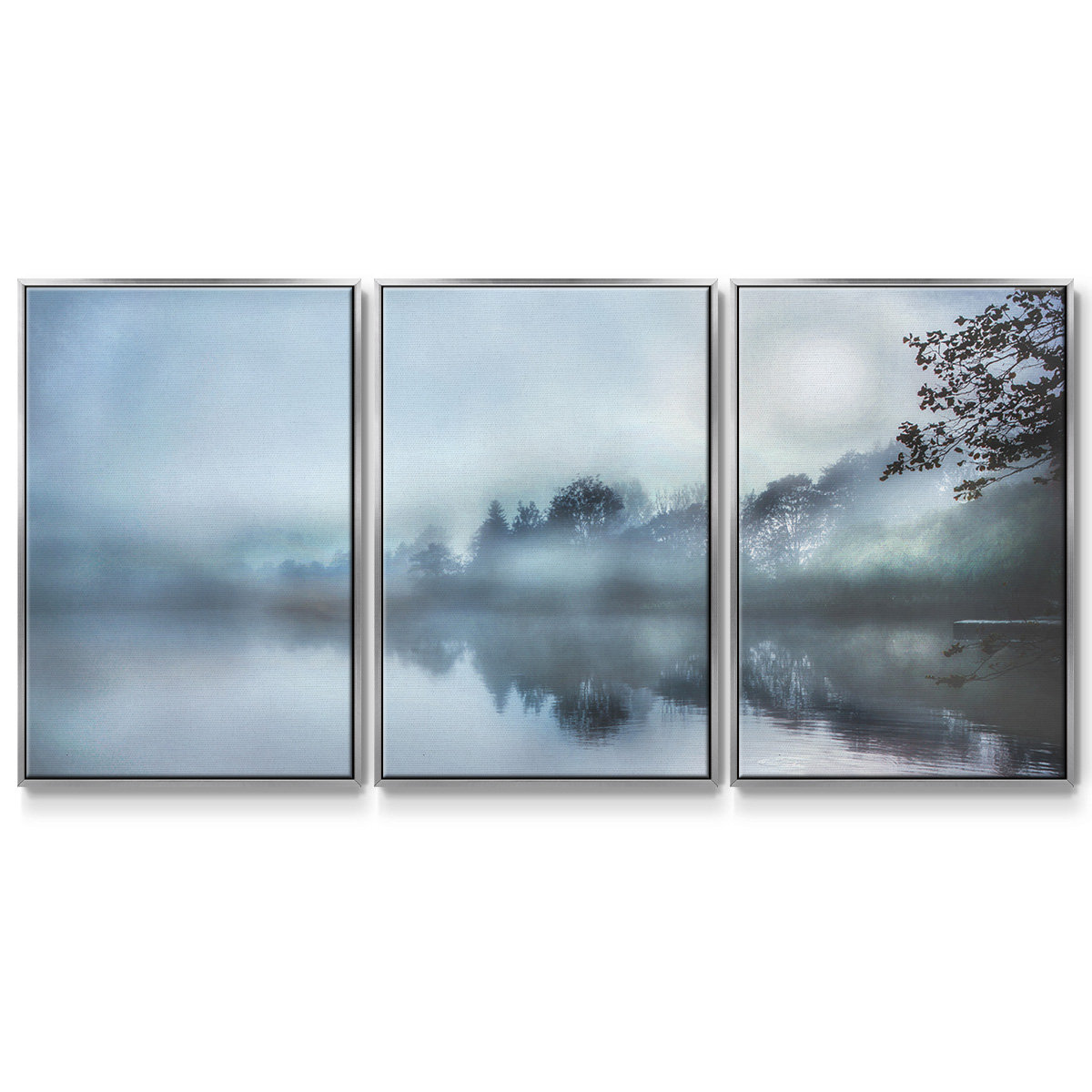 Millwood Pines Morning Wonders Framed On Canvas 3 Pieces Print | Wayfair