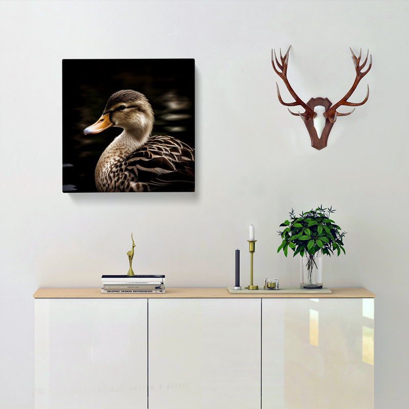 Duck Photograph - Print, 35cm H x 35cm W x 3cm D