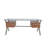 Beverly 4 Drawer - Large Modern Executive Desk with Steel X-shaped Legs – Contemporary Home Office Writing Table-735421737