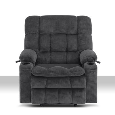 27.2" Seat Width Dual Motor Power Recliner Lift Chair with Massage and Heat, Infinite Position, Fabric