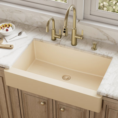 34'' L Single Bowl Quartz Kitchen Sink