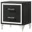 Malcolm Black 2-Drawer Nightstand Bedside Table