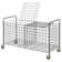 2-Compartment Metal Sports Rack Cart