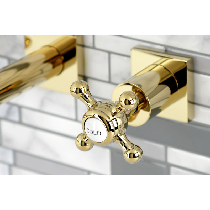 Robinet de salle de bain mural Metropolitan, Laiton poli