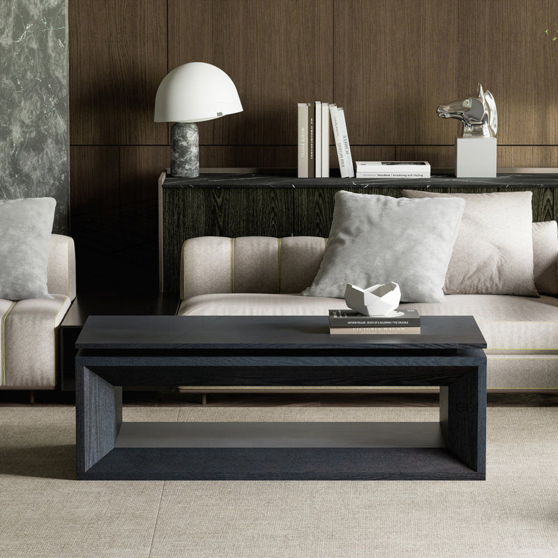 Table basse Modern Farmhouse, Noir