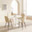31.5" Round Dining Table, Tulip Table Kitchen Dining Table 2-4 People-1701580966-1701580964