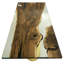 Walnut Metal Base Dining Table-938745846-938745803