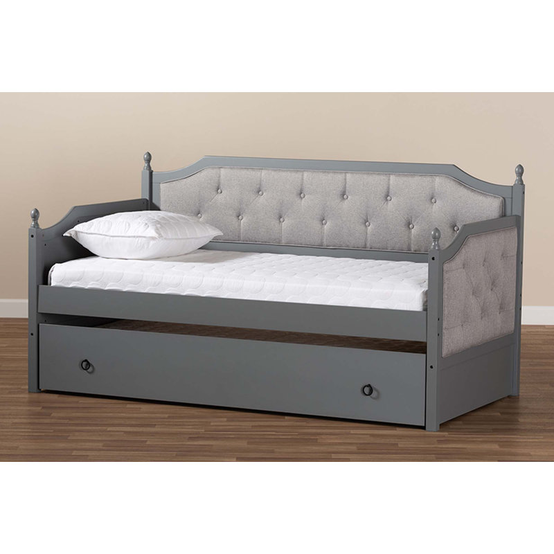 Madrid Upholstered Daybed, Gray
