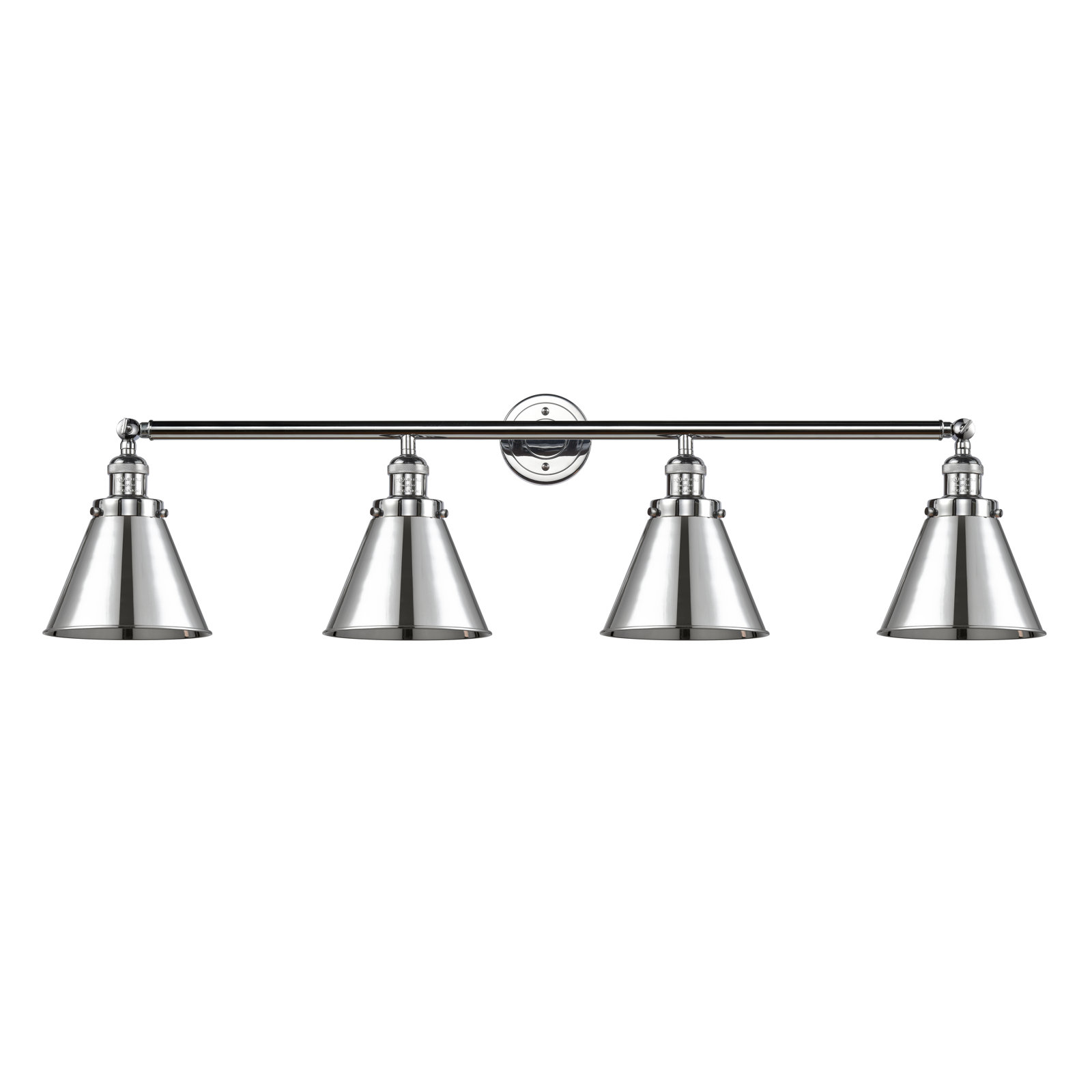 Rouvin 4 Light Dimmable Vanity Light, Polished Chrome