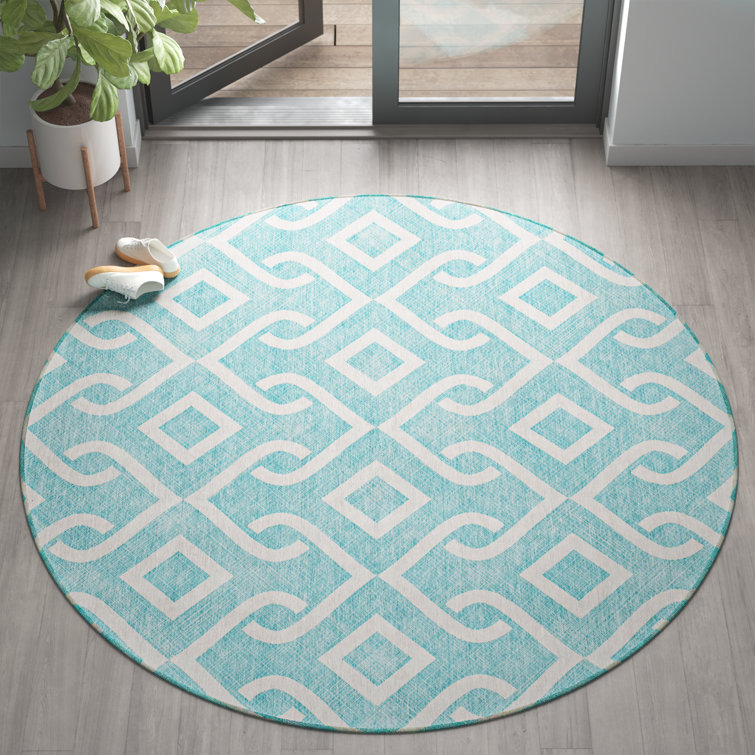 Michaella Washable Geometric Indoor / Outdoor Rug