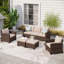 Millry Sofa All Weather Wicker/Rattan 7 - Person Seating Group with Cushions-848266246